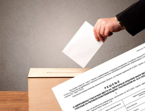 OIK Mali Zvornik: Rezultati glasanja na Republičkom referendumu održanom 16. januara 2022. godine, na glasačkim mestima na teritoriji opštine Mali Zvornik